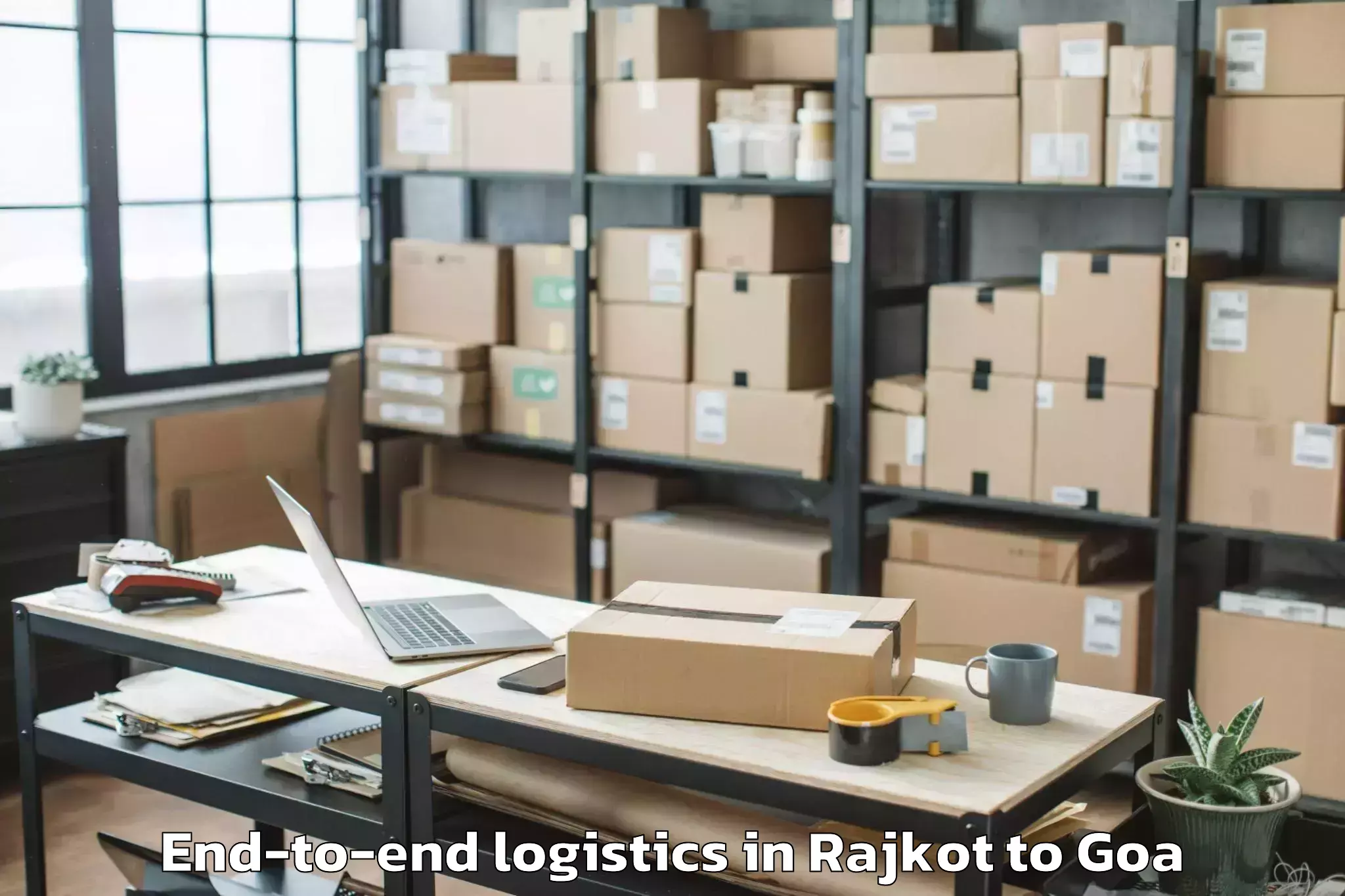 Trusted Rajkot to Saligao End To End Logistics